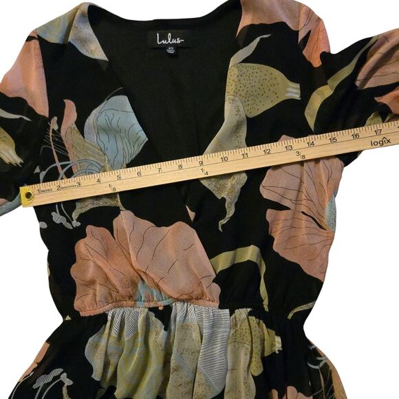 Lulu's Maxi Dress XS Wondrous Water Lilies Maxi Fairy Grunge Whimsigoth - Picture 14 of 16